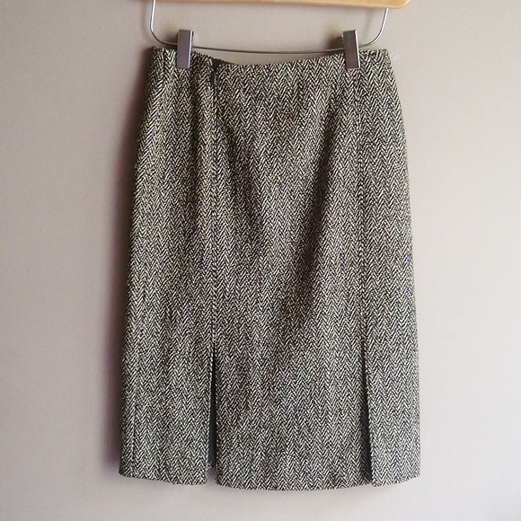 VALENTINO Vintage Tweed Pencil Skirt Size 4 - Picture 1 of 5